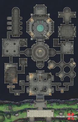 Carte 257, carte de JDR — battlemap pour Roll20 et Foundry VTT