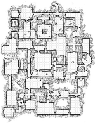 Carte 258, carte de JDR — battlemap pour Roll20 et Foundry VTT