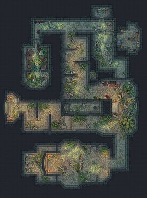 Carte 259, carte de JDR — battlemap pour Roll20 et Foundry VTT