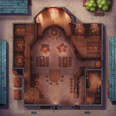 Carte 263, carte de JDR — battlemap pour Roll20 et Foundry VTT