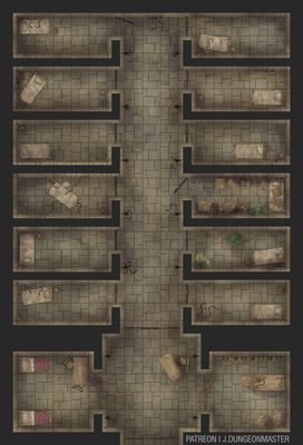 Carte 2754, carte de JDR — battlemap pour Roll20 et Foundry VTT
