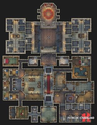 Carte 2760, carte de JDR — battlemap pour Roll20 et Foundry VTT