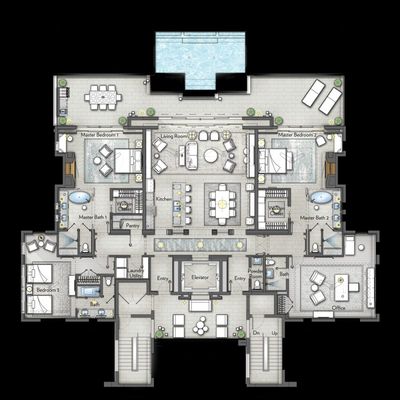 Carte 2858, carte de JDR — battlemap pour Roll20 et Foundry VTT