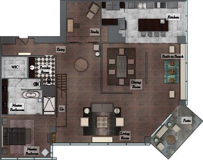 Carte 2860, carte de JDR — battlemap pour Roll20 et Foundry VTT