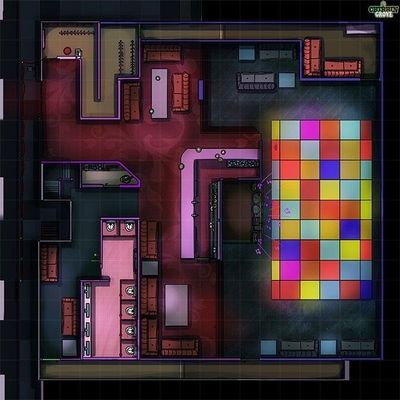 Carte 2876, carte de JDR — battlemap pour Roll20 et Foundry VTT