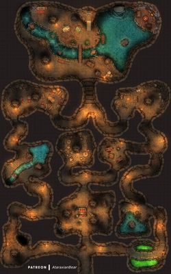 Carte 288, carte de JDR — battlemap pour Roll20 et Foundry VTT