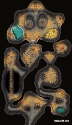 Carte 295, carte de JDR — battlemap pour Roll20 et Foundry VTT