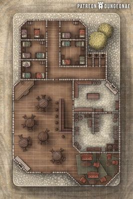 Carte 299, carte de JDR — battlemap pour Roll20 et Foundry VTT
