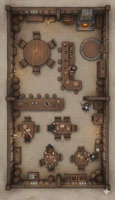 Carte 301, carte de JDR — battlemap pour Roll20 et Foundry VTT