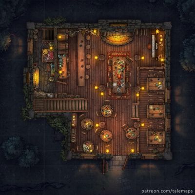 Carte 304, carte de JDR — battlemap pour Roll20 et Foundry VTT