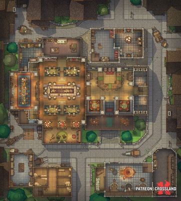 Carte 305, carte de JDR — battlemap pour Roll20 et Foundry VTT