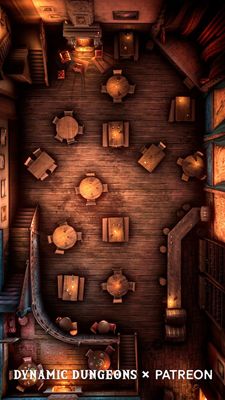 Carte 307, carte de JDR — battlemap pour Roll20 et Foundry VTT