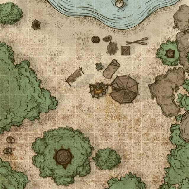 Carte 31, carte de JDR — battlemap pour Roll20 et Foundry VTT