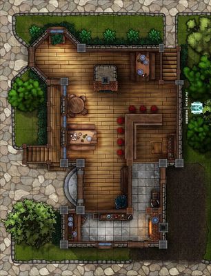 Carte 312, carte de JDR — battlemap pour Roll20 et Foundry VTT