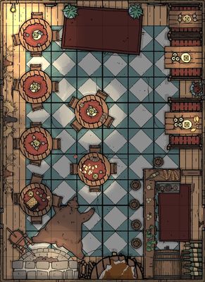 Carte 317, carte de JDR — battlemap pour Roll20 et Foundry VTT