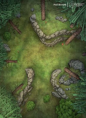 Carte 323, carte de JDR — battlemap pour Roll20 et Foundry VTT
