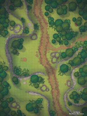 Carte 326, carte de JDR — battlemap pour Roll20 et Foundry VTT