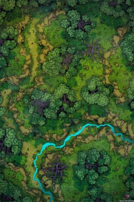 Carte 327, carte de JDR — battlemap pour Roll20 et Foundry VTT