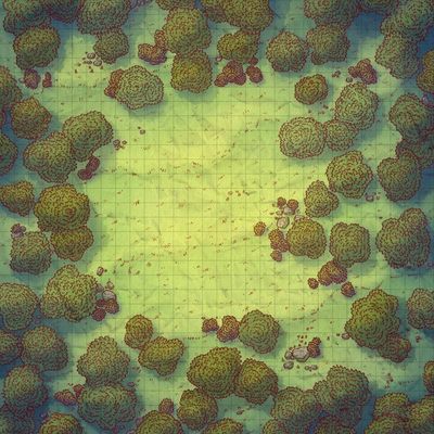 Carte 338, carte de JDR — battlemap pour Roll20 et Foundry VTT