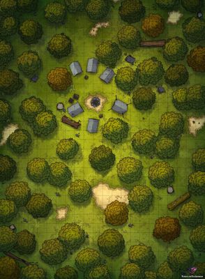 Carte 339, carte de JDR — battlemap pour Roll20 et Foundry VTT