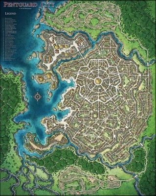 Carte 348, carte de JDR — battlemap pour Roll20 et Foundry VTT