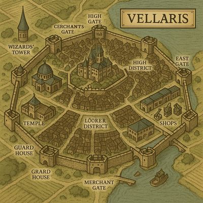 Carte 361, carte de JDR — battlemap pour Roll20 et Foundry VTT