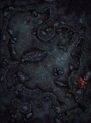 Carte 387, carte de JDR — battlemap pour Roll20 et Foundry VTT