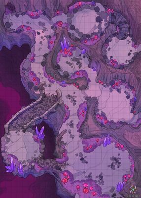 Carte 390, carte de JDR — battlemap pour Roll20 et Foundry VTT