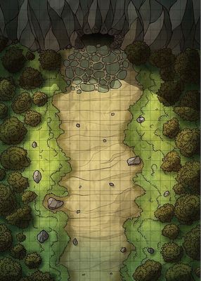 Carte 393, carte de JDR — battlemap pour Roll20 et Foundry VTT