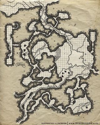 Carte 396, carte de JDR — battlemap pour Roll20 et Foundry VTT