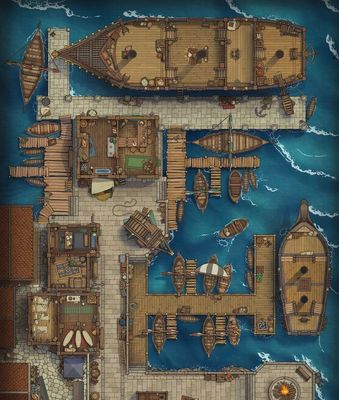 Carte 414, carte de JDR — battlemap pour Roll20 et Foundry VTT