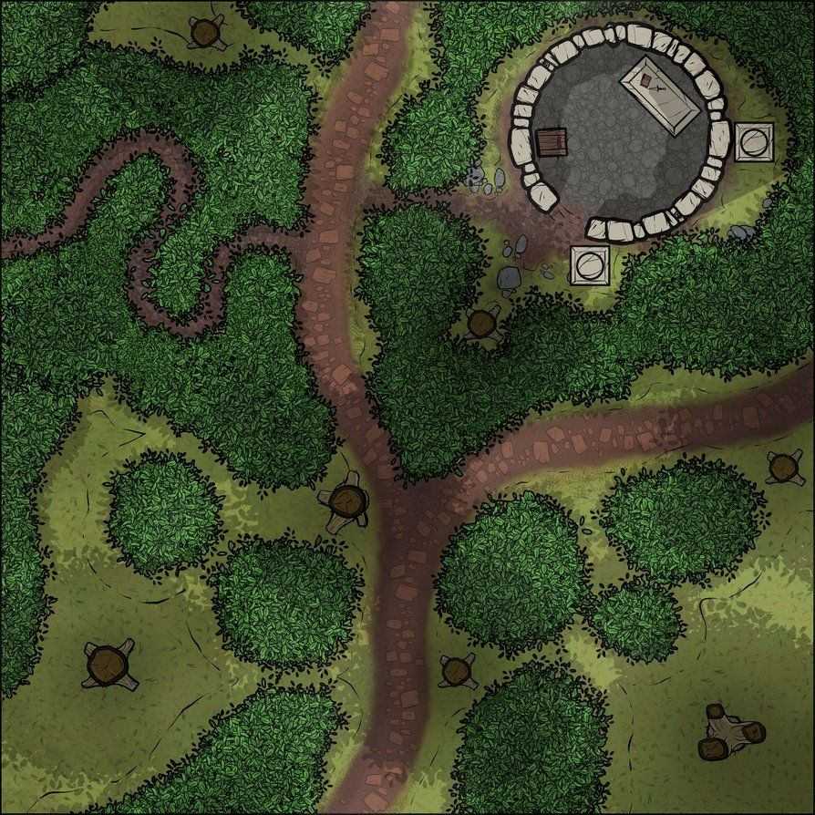 Carte 42, carte de JDR — battlemap pour Roll20 et Foundry VTT