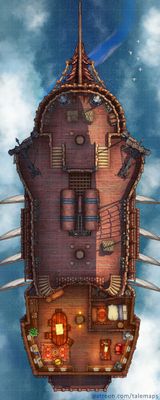 Carte 421, carte de JDR — battlemap pour Roll20 et Foundry VTT