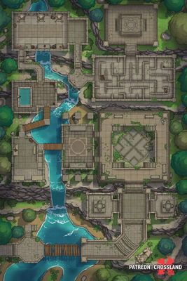Carte 427, carte de JDR — battlemap pour Roll20 et Foundry VTT