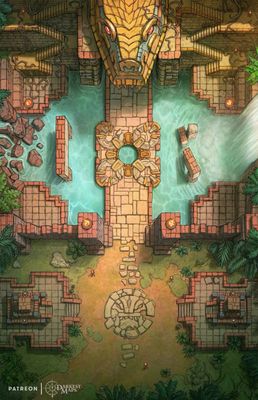 Carte 428, carte de JDR — battlemap pour Roll20 et Foundry VTT