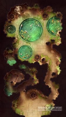Carte 434, carte de JDR — battlemap pour Roll20 et Foundry VTT