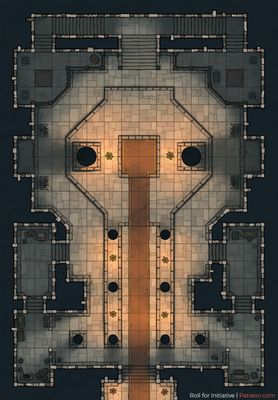 Carte 435, carte de JDR — battlemap pour Roll20 et Foundry VTT