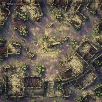 Carte 445, carte de JDR — battlemap pour Roll20 et Foundry VTT