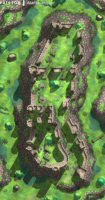 Carte 452, carte de JDR — battlemap pour Roll20 et Foundry VTT