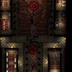 Carte 46, carte de JDR — battlemap pour Roll20 et Foundry VTT