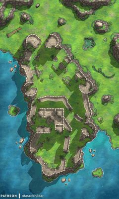 Carte 460, carte de JDR — battlemap pour Roll20 et Foundry VTT