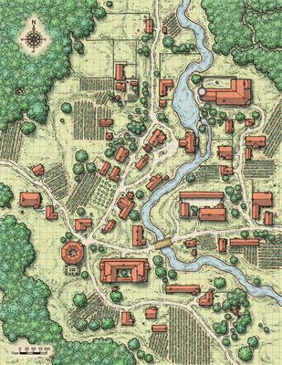 Carte 463, carte de JDR — battlemap pour Roll20 et Foundry VTT