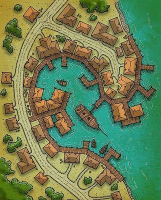 Carte 480, carte de JDR — battlemap pour Roll20 et Foundry VTT