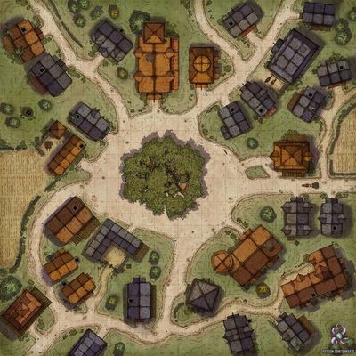 Carte 481, carte de JDR — battlemap pour Roll20 et Foundry VTT