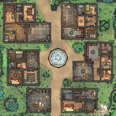 Carte 482, carte de JDR — battlemap pour Roll20 et Foundry VTT