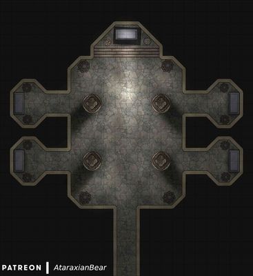 Carte 484, carte de JDR — battlemap pour Roll20 et Foundry VTT