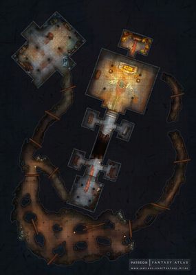 Carte 499, carte de JDR — battlemap pour Roll20 et Foundry VTT