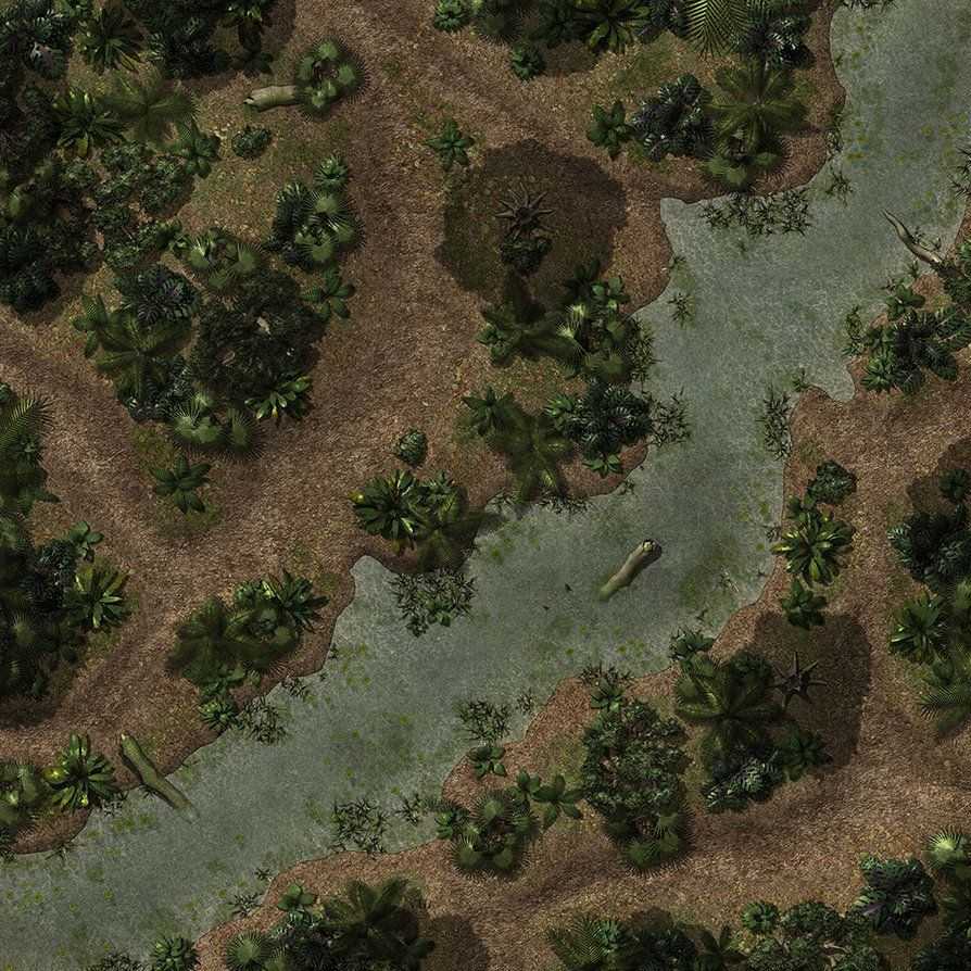 Carte 50, carte de JDR — battlemap pour Roll20 et Foundry VTT