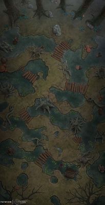 Carte 506, carte de JDR — battlemap pour Roll20 et Foundry VTT