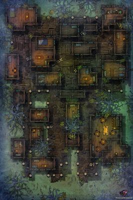 Carte 509, carte de JDR — battlemap pour Roll20 et Foundry VTT